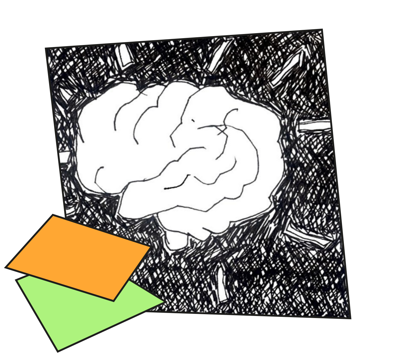 Illustration eines Gehirns, das von außen sichtbar überlastet wirkt, symbolisierend für den Stress und die mentale Belastung, die Lehrer*innen durch ihre Aufgaben und den Druck des Berufs erfahren.